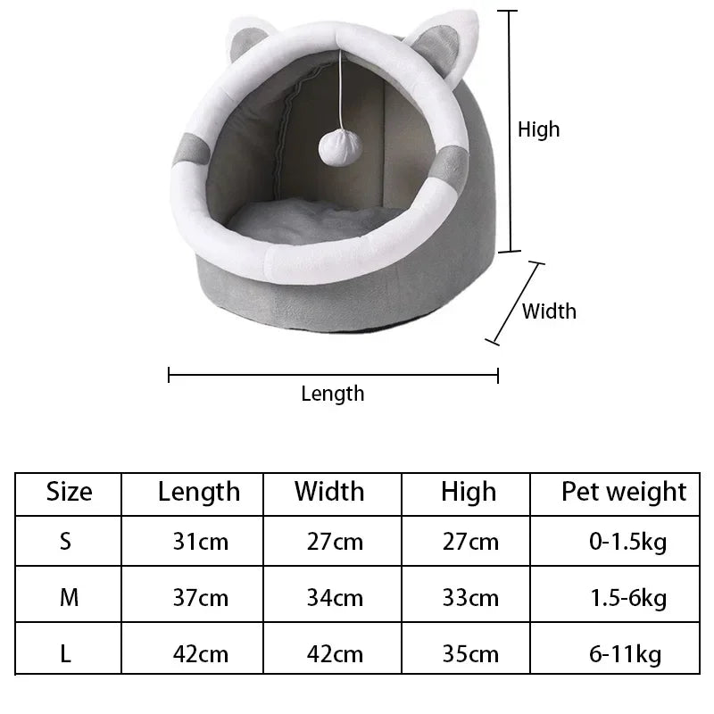 Comfortable Cat Nest House Cave Bed