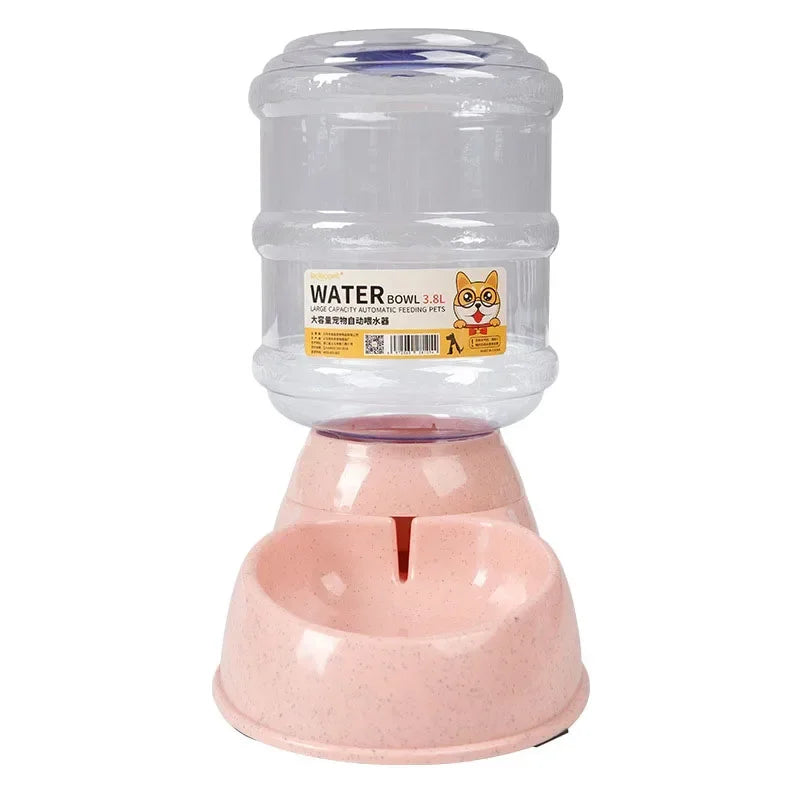 Automatic Dog Feeder Water Bottle Bowl