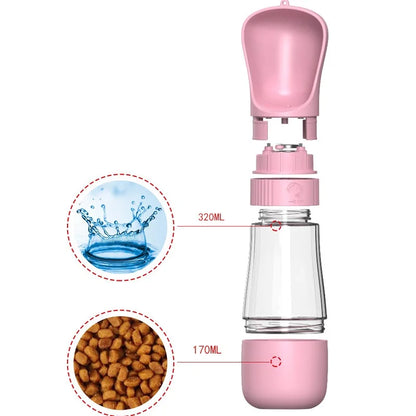 2-in-1 Portable Dog Water Bottle