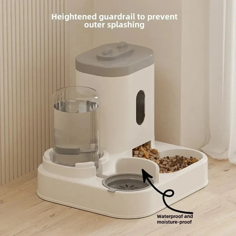 Automatic Pet Feeder with Water Fountain