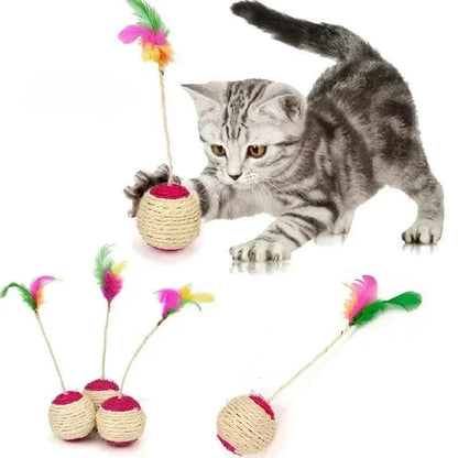 Interactive Sisal Cat Scratching Ball