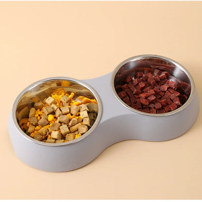 Double Stainless Steel Pet Food