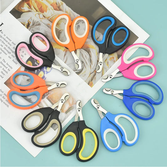 Stainless Steel Pet Nail Scissors Half Moon Shape