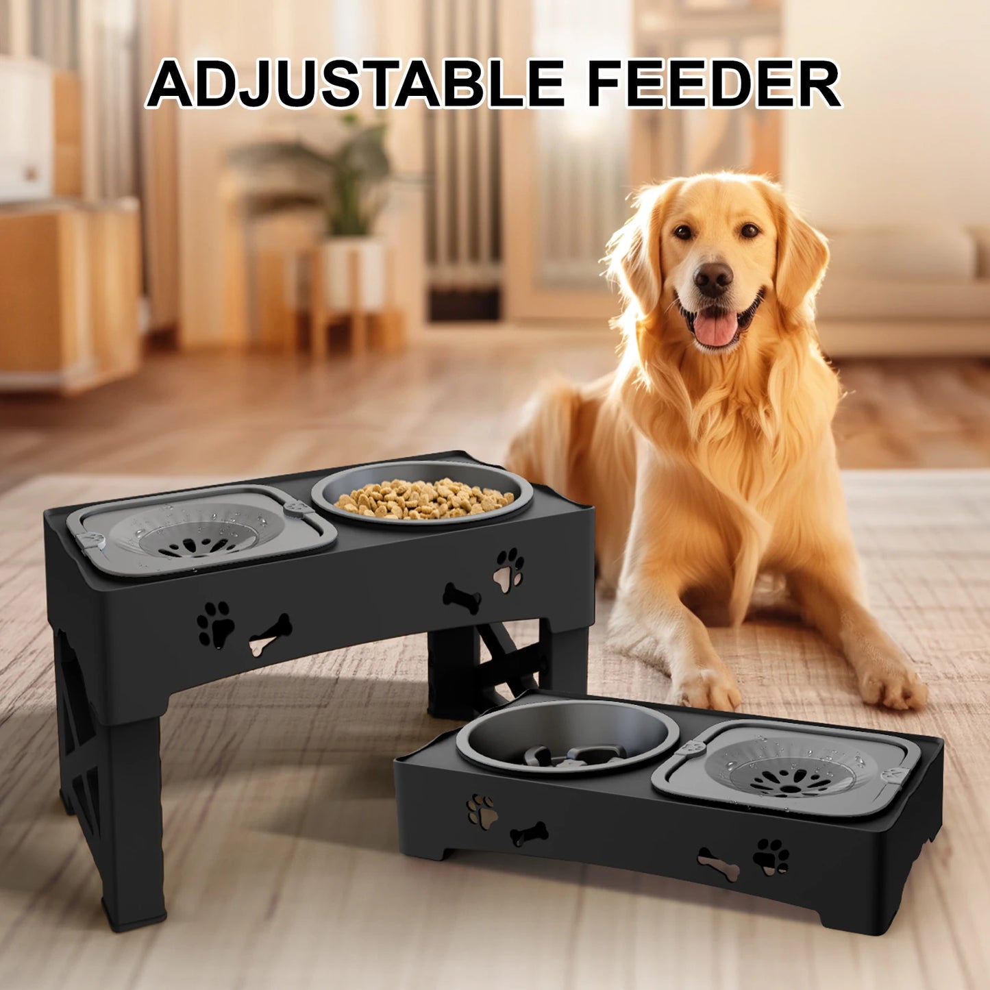 3-in-1 Adjustable Pet Feeder