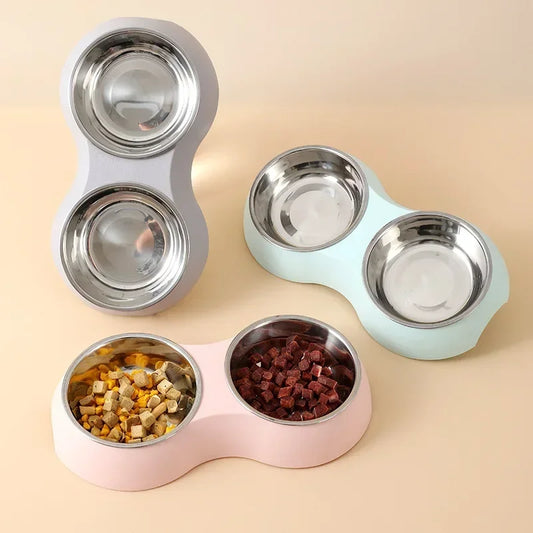 Double Stainless Steel Pet Food